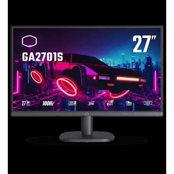 Skærm - COOLER MASTER - GA2701S - 27 tommer - Fuld HD - 100Hz - Sort Sort