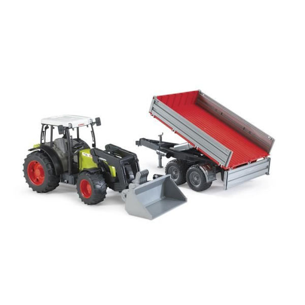 BRUDER Claas Nectis 267F traktor med vippevogn - 65,5 cm Grøn
