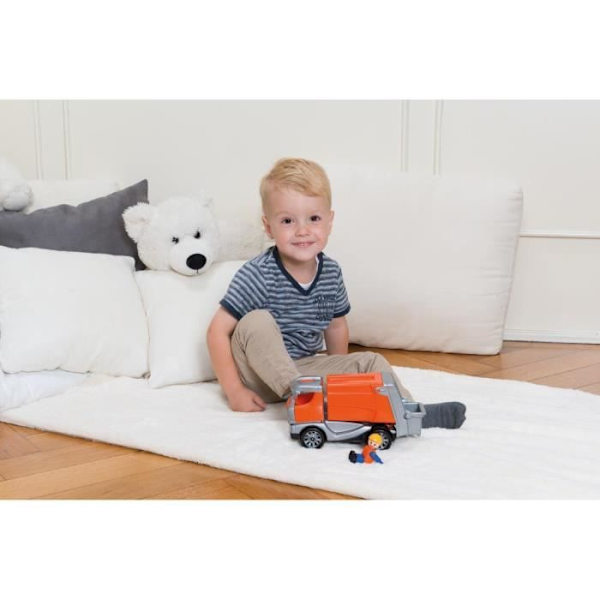 Truckies roska-auto - LENA - Simm 01623 - Lasten lelu - Taittuva ohjaamo - Kallistuva kippi