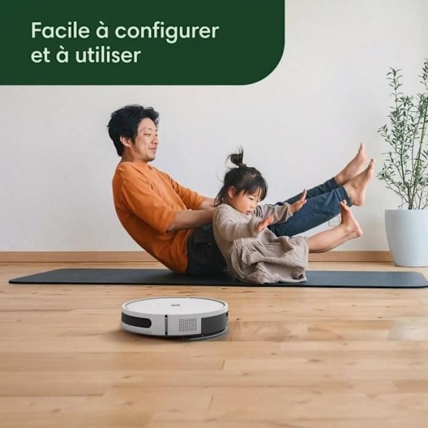 Robotstøvsuger - IROBOT Y011240 Essential Roomba Combo - 400 ml - Hvid hvid