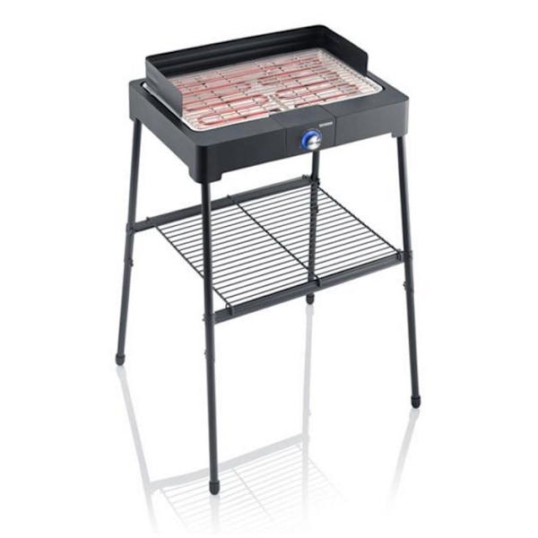 Severin PG 8566 elektrisk bordgrill indikatorlys sort Sort