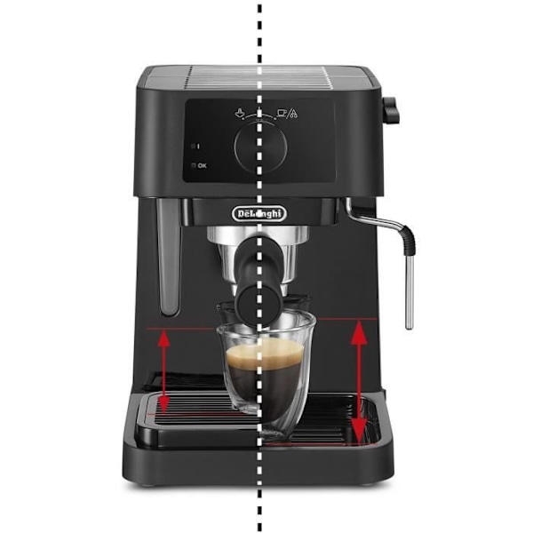 Espresso maskine - DELONGHI Stilosa EC235.BK - Sort - Dampskummer - Kompatibel med ESE