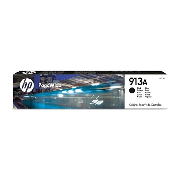 HP 913A original sort PageWide blækpatron (L0R95AE) til HP PageWide 377/452/477