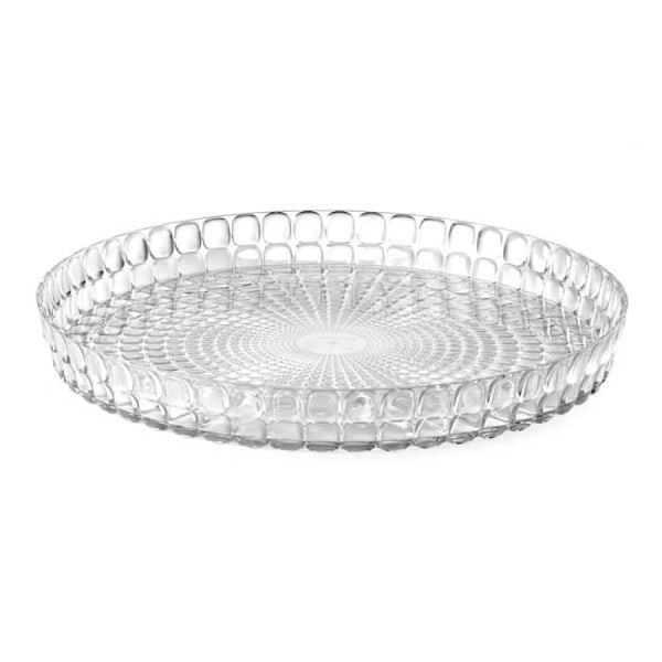 Pyöreä läpinäkyvä taso - Guzzini - Tiffany - Korkeus 4 cm - Halkaisija 35.6 cm
