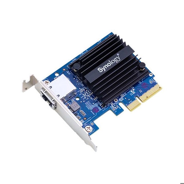10 Gt Ethernet-kortti NAS-tallennuslaitteelle - Synology E10G18-T1 - PCI Express 3.0 x4 musta, Sininen