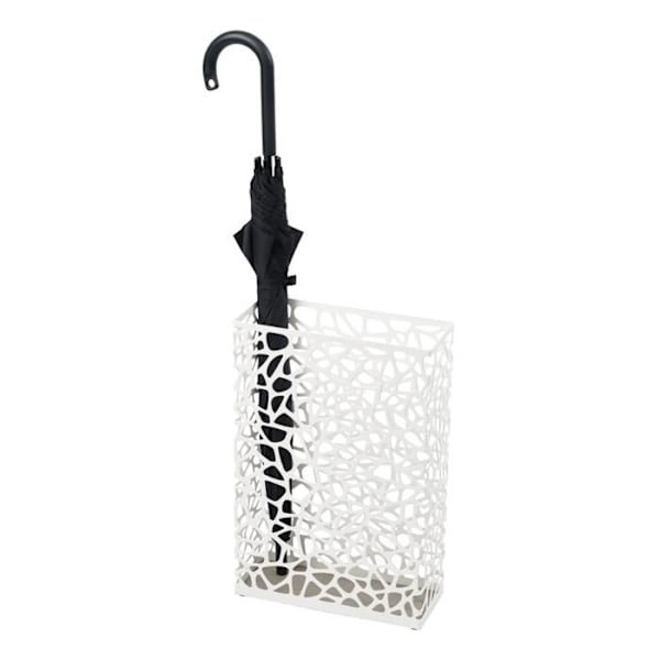Stort paraplystativ L30 cm - 30 X 12 X 45 - Calicosy - Hvid