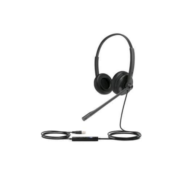 Hovedtelefoner - Yealink - UH34 DUAL TEAMS - Pandebånd - Kablet - USB Type-A sort