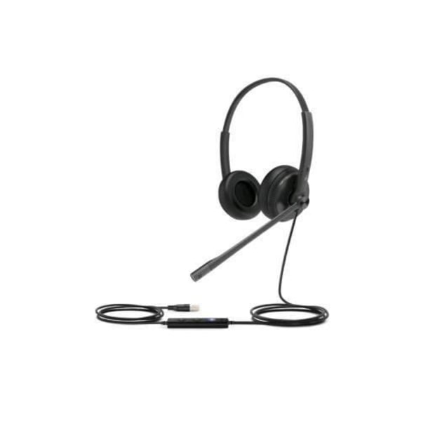 Kuulokkeet - Yealink - UH34 DUAL TEAMS - Pääpanta - Langallinen - USB Type-A sort