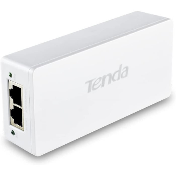 PoE-injektor - TENDA - PoE30G-AT - 2 Gigabit Ethernet-porte - 30W strømforsyning - Netværk