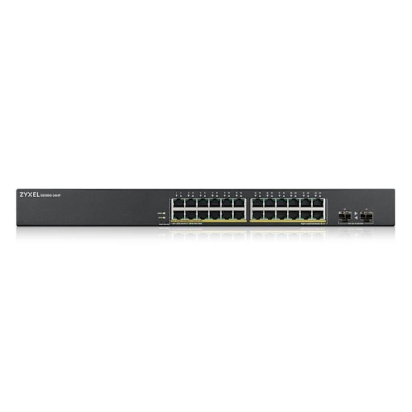 ZYXEL GS1900-24HPv2 - Älykytkin - 24 x 10/100/1000 (PoE) + 2 x 10/100/1000 musta