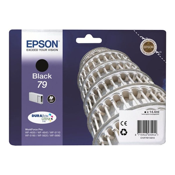 EPSON 79 blækpatron - Sort - 14,4ml - 900 sider