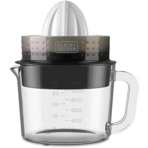 BLACK & DECKER - Saftpresser - 1 L - 2 koner - 30W - BXCJ30E transparent