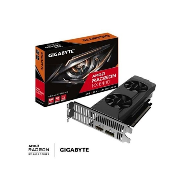 Näytönohjain - Gigabyte - Radeon RX 6400 - 4 Gt - HDMI - PCI Express 4.0