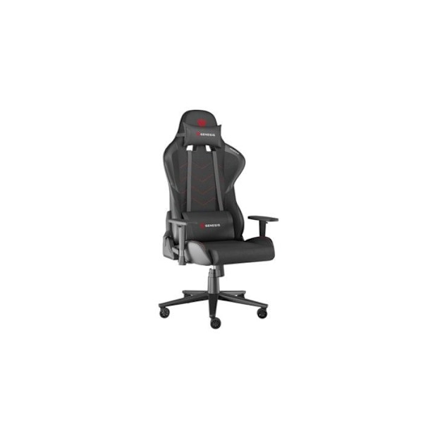 Gaming stol - GENESIS - Ergonomisk - Åndbart stof - Højdejusterbar - Komfortable armlæn