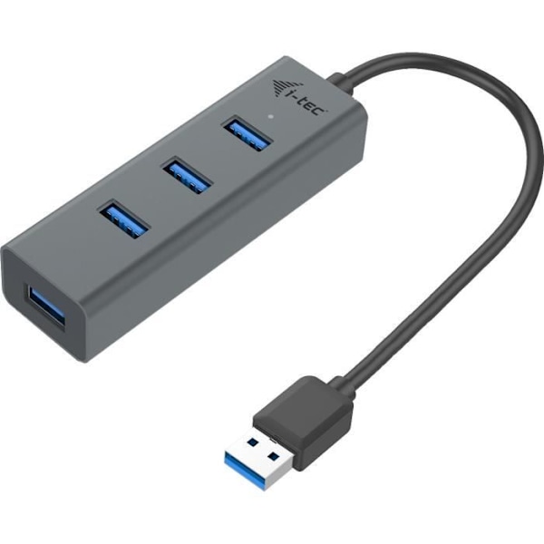 i-tec - USB 3.0 -metallinen 4-porttinen USB-keskitin