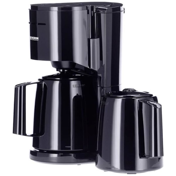 Severin KA 9307 Kaffemaskine sort Antal kopper=8 termoforskyder