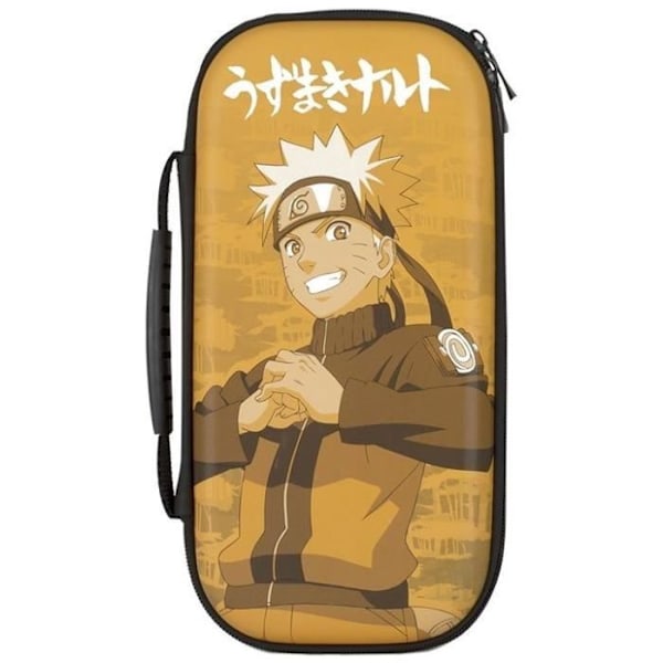 Naruto Shippuden suoja- ja kuljetuskotelo - KONIX - Nintendo Switch ja Switch OLED - Säilytystila 8 pelille - Naruto-aihe Svart