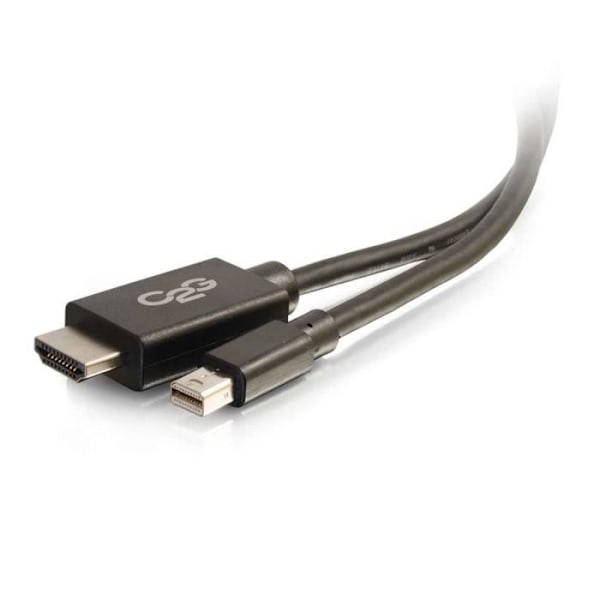 C2G 3 m MiniDP - HDMI, 3 m, Mini DisplayPort, HDMI, Uros, Uros, Musta