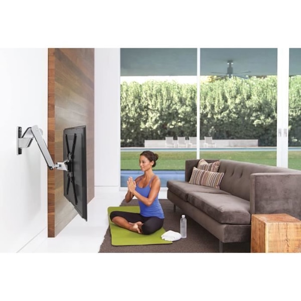 ERGOTRON Fladskærmsarm - poleret aluminium, sort - 76,2 cm til 139,7 cm - 18,14 kg Maks.