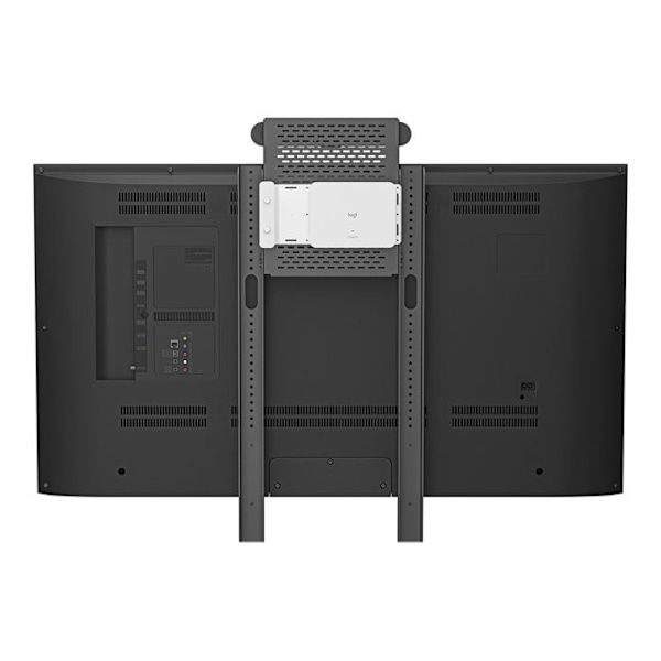 LOGITECH COMPUTE MOUNT CPU BESLAG MONTERET PÅ SORT SKÆRM BASE