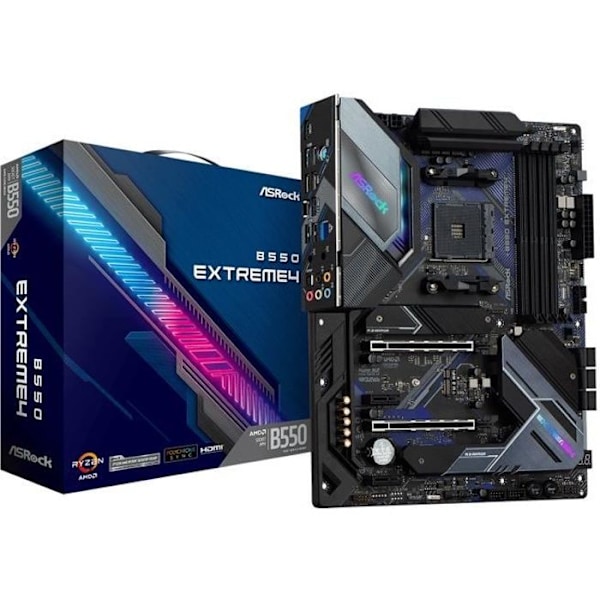 ASRock B550 Extreme4 ATX bundkort - AMD B550 - Sokkel AM4 - DDR4 SDRAM