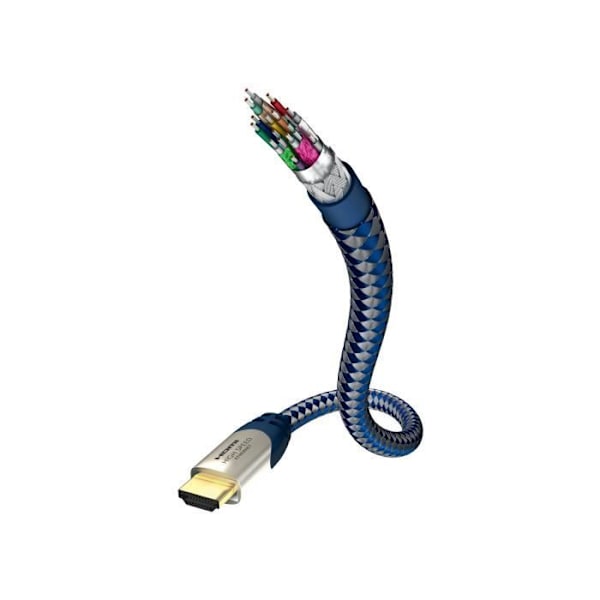 Inakustik 0042302, 2 m, HDMI Type A (Standard), HDMI Type A (Standard), 3840 x 2160 pixels, 3D-kompatibilitet, Blå