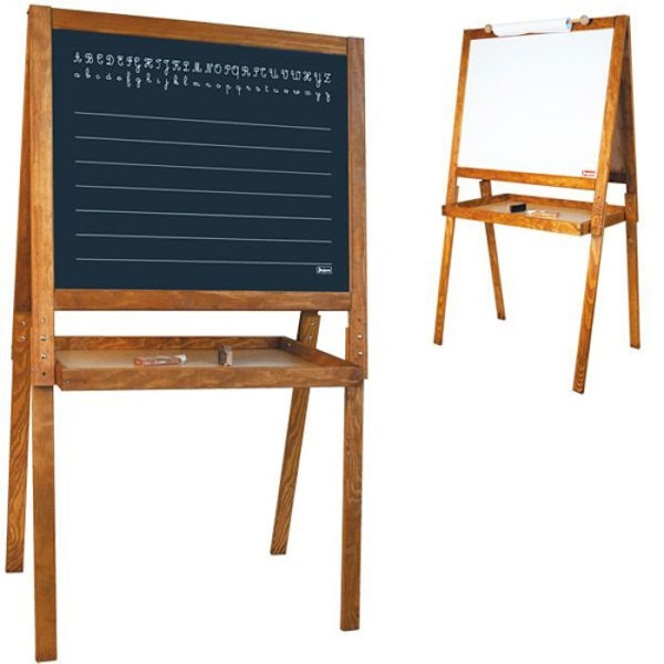 Koululasten suuri maalauspiirustus Sort og brun