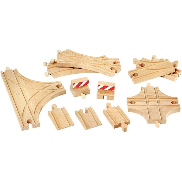 BRIO World - 33307 - Evolution Avance 11 Rails Box - Tilbehør til trætogkredsløb - Sortiment af skinner - fra 3 Flerfärgad