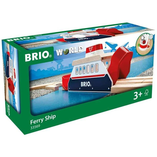 BRIO World - 33569 - Lyd- og lysoverføringsskib - Tilbehør til trætogkredsløb - fra 3 år Flerfärgad