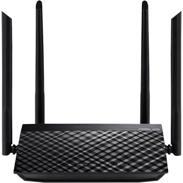 Langaton reititin - ASUS - RT-AC1200 v.2 - Dual Band 1200 Mbps AC Wi-Fi-reititin, 4 ulkoista antennia, 5 Ethernet-porttia