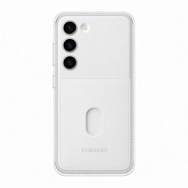 Taske - SAMSUNG - Galaxy S23 - Hvid - Forstærket skive - Stiv hvid