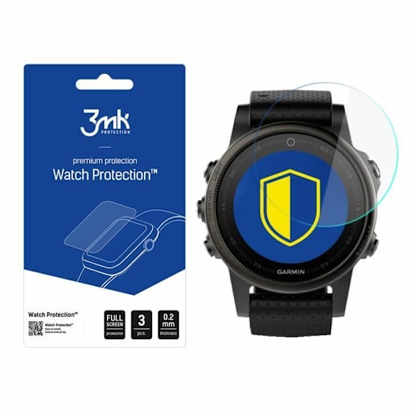 Paket med 3 hybridglasögon för 3MK Garmin Fenix 5s FlexibeGlass klocka - transparent - TU