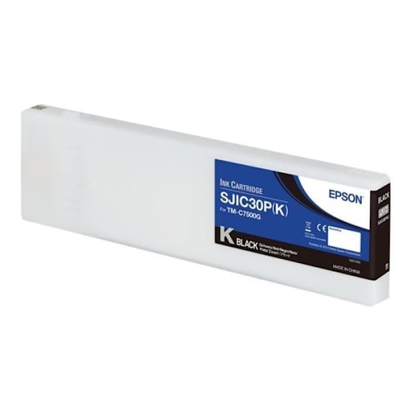 EPSON SJIC30P(K) blækpatron - Sort - 295,2 ml - til ColorWorks TM-C7500G