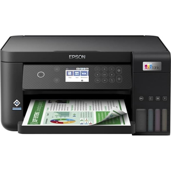 Multifunktionsprinter - Epson - MFP L6260 ITS - Kablet - Hvid - Kompakt Sort