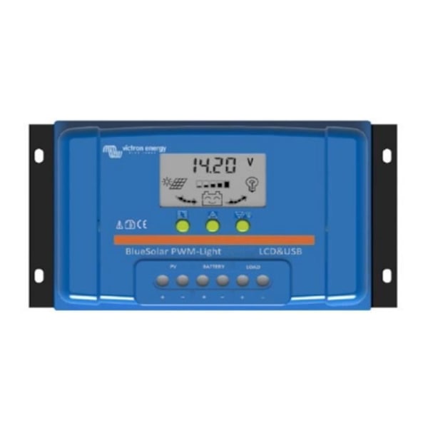 PWM 30a LCD&USB aurinkosäädin - 12/24v Victron Energy