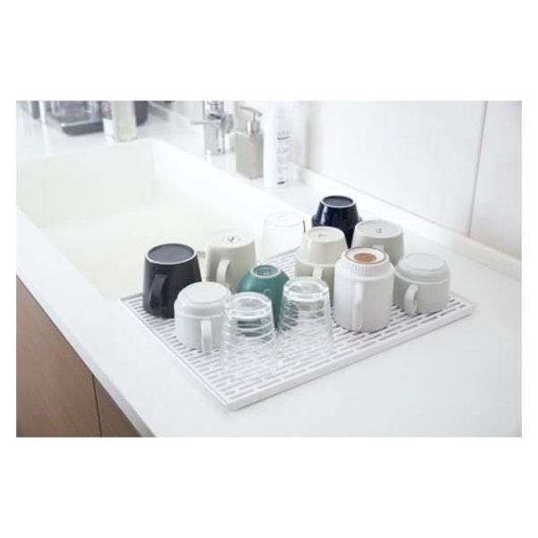 Vaskestativ - Yamazaki - Enkel hvid - ABS-harpiks - B42,5xD30,7xH1,5 cm - Moderne design Vit
