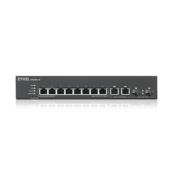 Kytkin - Zyxel - 8-porttinen Gbe L2 - Gigabit Ethernet - Itsenäinen - Luotettava ja helppo määrittää