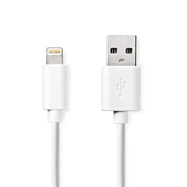 Nedis Lightning Kabel | CCGL39300WT10 | Vit
