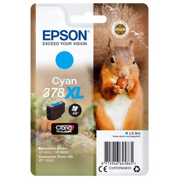 Original 378XL bläckpatron - EPSON - Cyan - Hög kapacitet