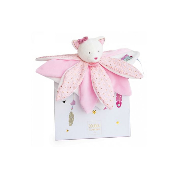 DOUDOU OG SELSKAB Drømmefanger - Doudou Kat 26cm Flerfarvet