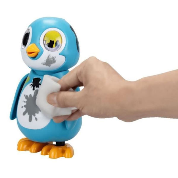 Sininen interaktiivinen pingviini - SILVERLIT - RESCUE PENGUIN - 20 tunnetta - Pakkauspakkaus mukana Blå