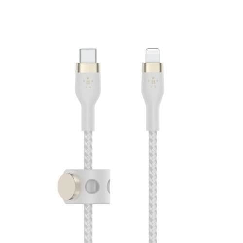 USB-C/Lightning-kabel - Belkin - Flex - 15W - 3m - Vit silikon