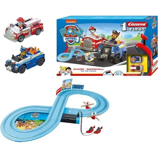 Paw Patrol Circuit - CARRERA-TOYS - PAW PATROL - Chase - Marshall - Sisustus Flerfärgad
