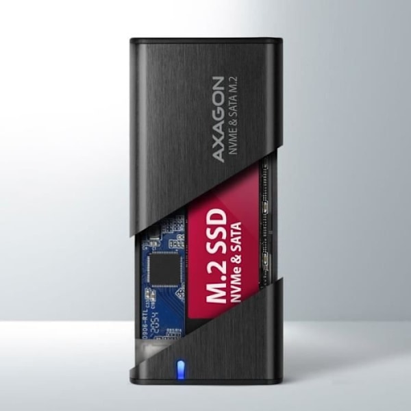AXAGON EEM2-SB2 USB-C 3.2 Gen 2, M.2 SSD Gehäuse - Schwarz - 8595247907097