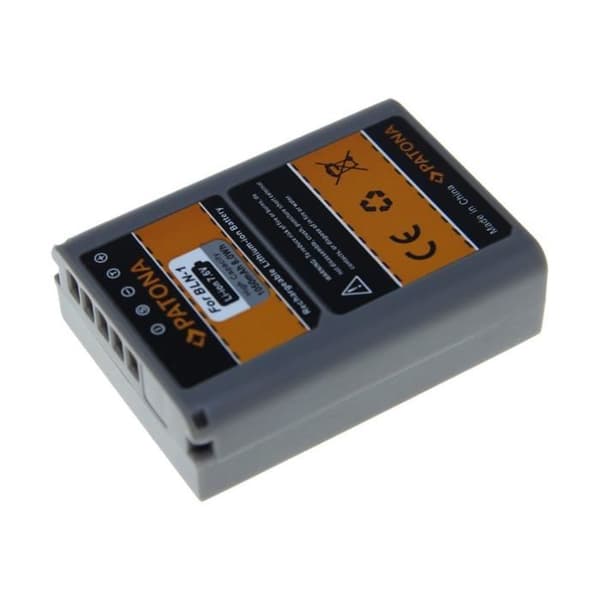 PATONA Li-Ion-batteri 1050 mAh för Olympus PEN-F; OM-D E-Ml, EM-5, E-M5, E-M5 Mark II; PEN E-P5