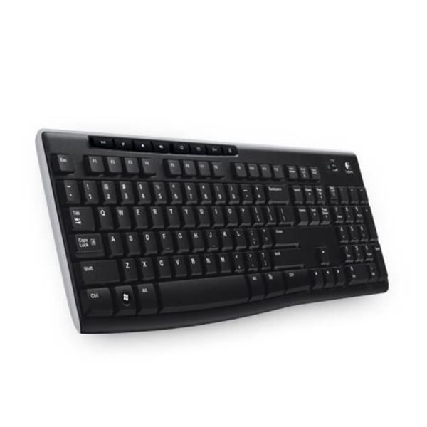 Näppäimistö - Logitech - K270 - Langaton RF - QWERTZ - Vedenkestävä - Musta