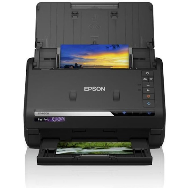 EPSON FastFoto FF-680W dokumentscanner - 600 dpi - Wifi med automatisk fremføring
