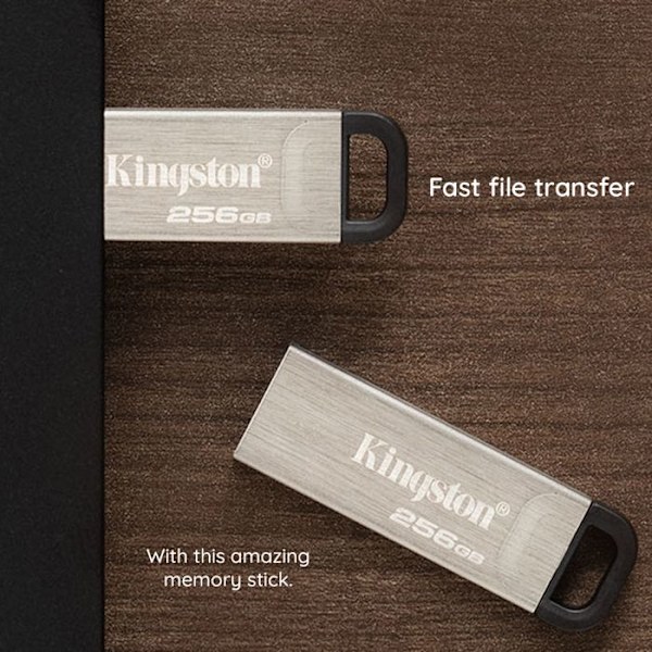 USB nøgle - KINGSTON - DataTraveler® Kyson - 256GB - USB 3.0 - 200MB/s læsning