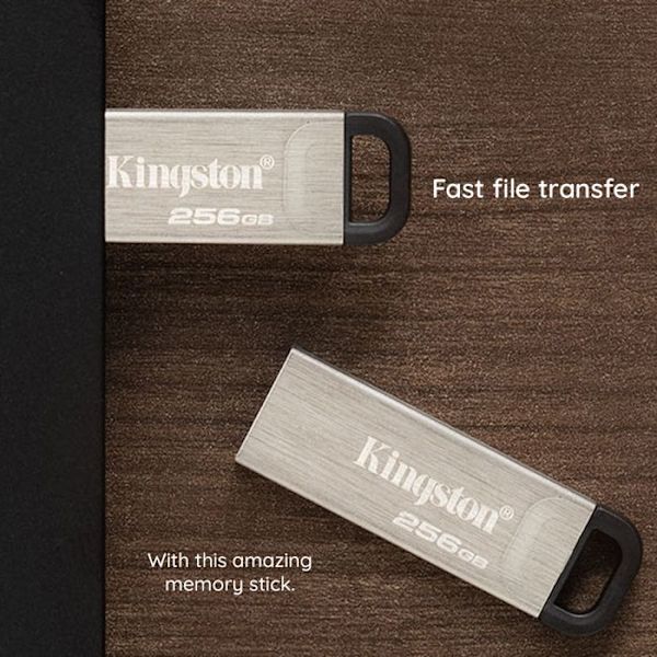 USB-nyckel - KINGSTON - DataTraveler® Kyson - 256GB - USB 3.0 - 200MB/s läsning