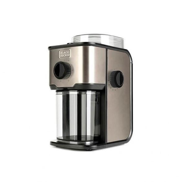 Elektrisk kaffekværn - Black+Decker - BXCG151E - 150 W - 12 kopper - Rustfrit stål stål, sort